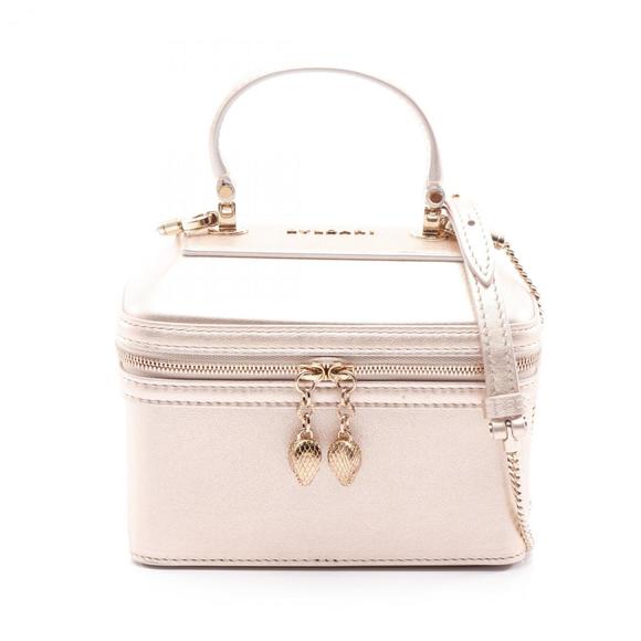 Bvlgari Serpenti Jewelry Box Handbag, Leather, Women's, Pink - Picture 1 of 5